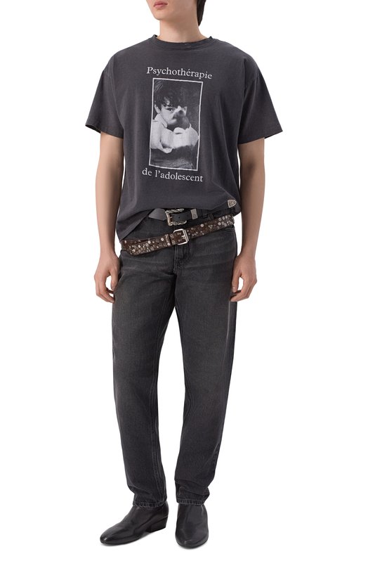 Хлопковая футболка Enfants Riches Deprimes 010-885/C0TT0N Серый  010-885/C0TT0N Фото 2