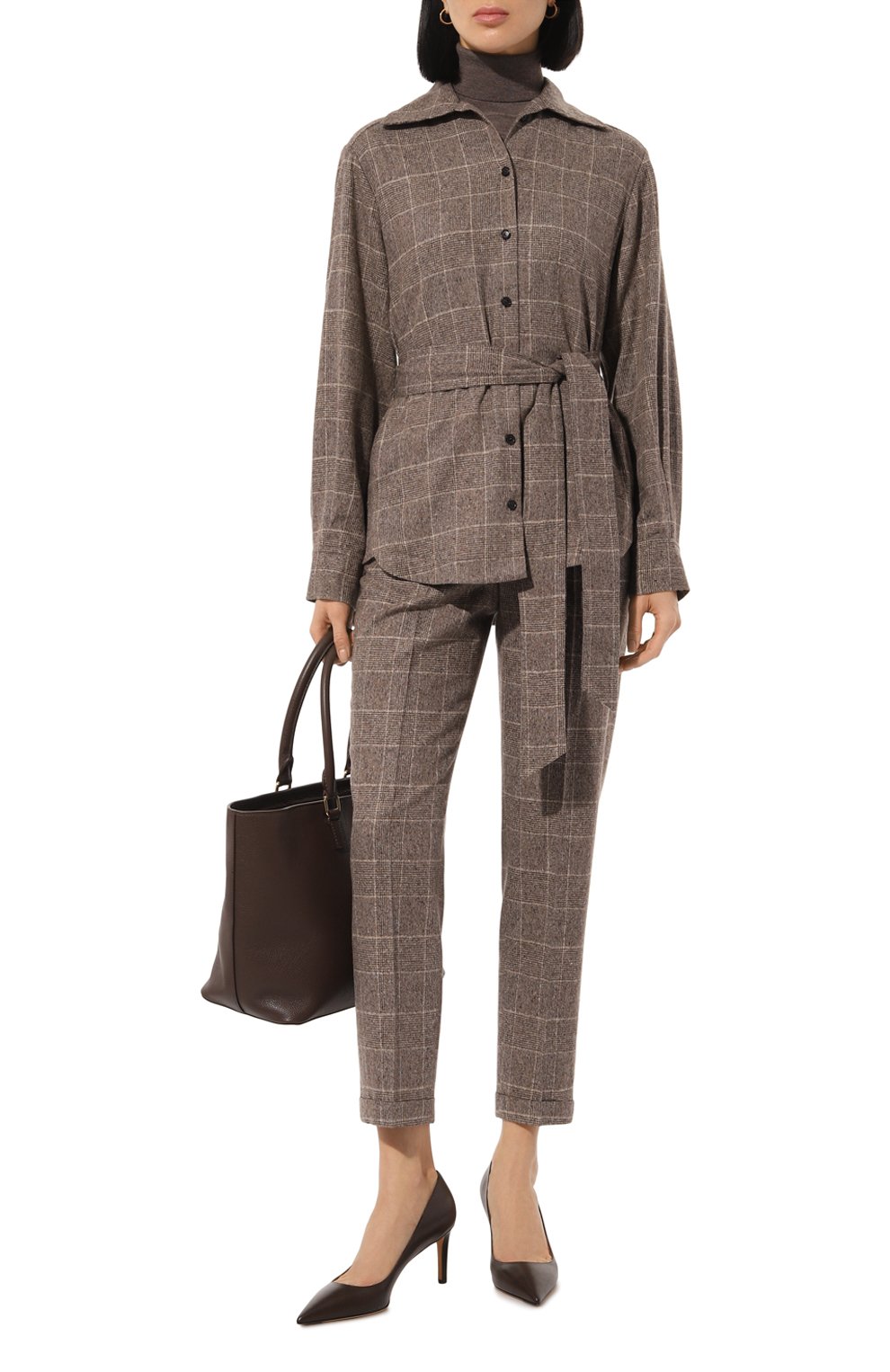 Рубашка из шелка и шерсти KITON, арт. D58453K0541E01, фото 2