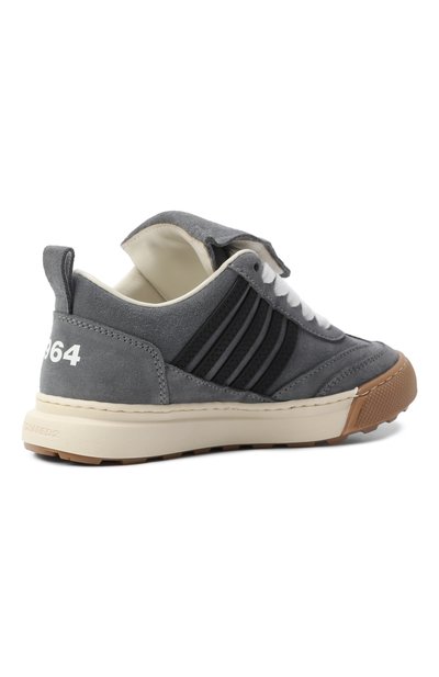 Замшевые кеды DSQUARED2 серого цвета по цене 35550 руб., арт. 81477/28-35, фото 3 Замшевые кеды DSQUARED2, арт. 81477/28-35, фото 3