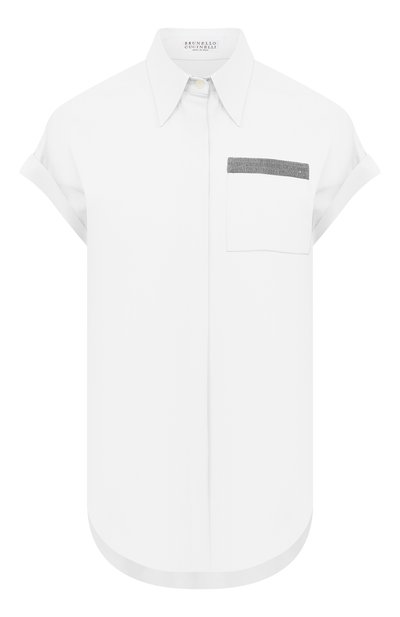 Женская хлопковая рубашка BRUNELLO CUCINELLI, арт. M0091M0336