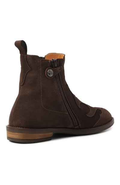 Замшевые челси RONDINELLA темно-коричневого цвета по цене 22350 руб., арт. 12300F/28-30, фото 3 Замшевые челси RONDINELLA, арт. 12300F/28-30, фото 3