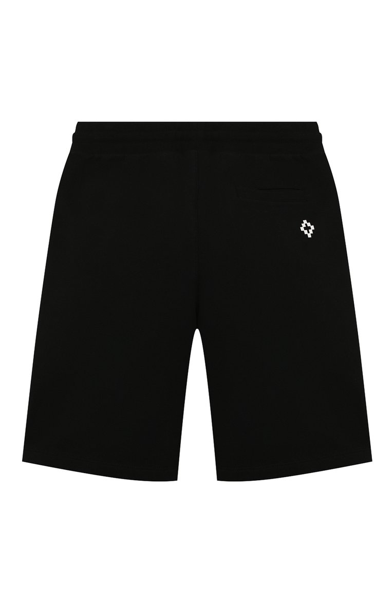 Детские хлопковые шорты MARCELO BURLON KIDS OF MILAN черного цвета, арт. 20E/B/MB/3201/0020/2-6Y | Фото 2 (Материал внешний: Хлопок; Мальчики Кросс-КТ: Шорты-одежда; Региональные ограничения белый список (Axapta Mercury): RU; Нос: Не проставлено; Ростовка одежда: 4 года | 104 см, 6 лет | 116 см)