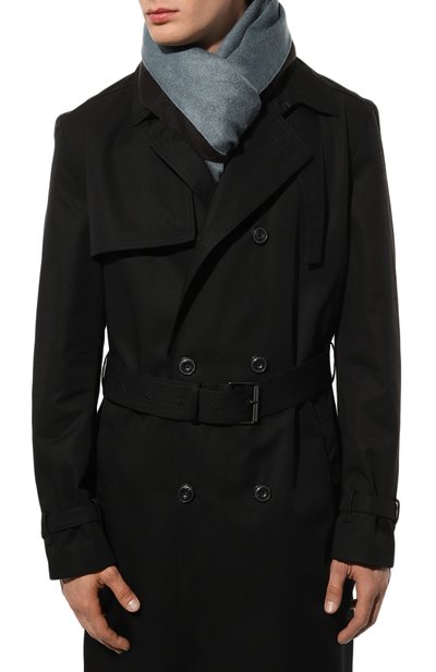 Шарф из шелка и кашемира PIACENZA CASHMERE 1733 бирюзового цвета по цене 19900 руб., арт. 82249/44, фото 2 Шарф из шелка и кашемира PIACENZA CASHMERE 1733, арт. 82249/44, фото 2