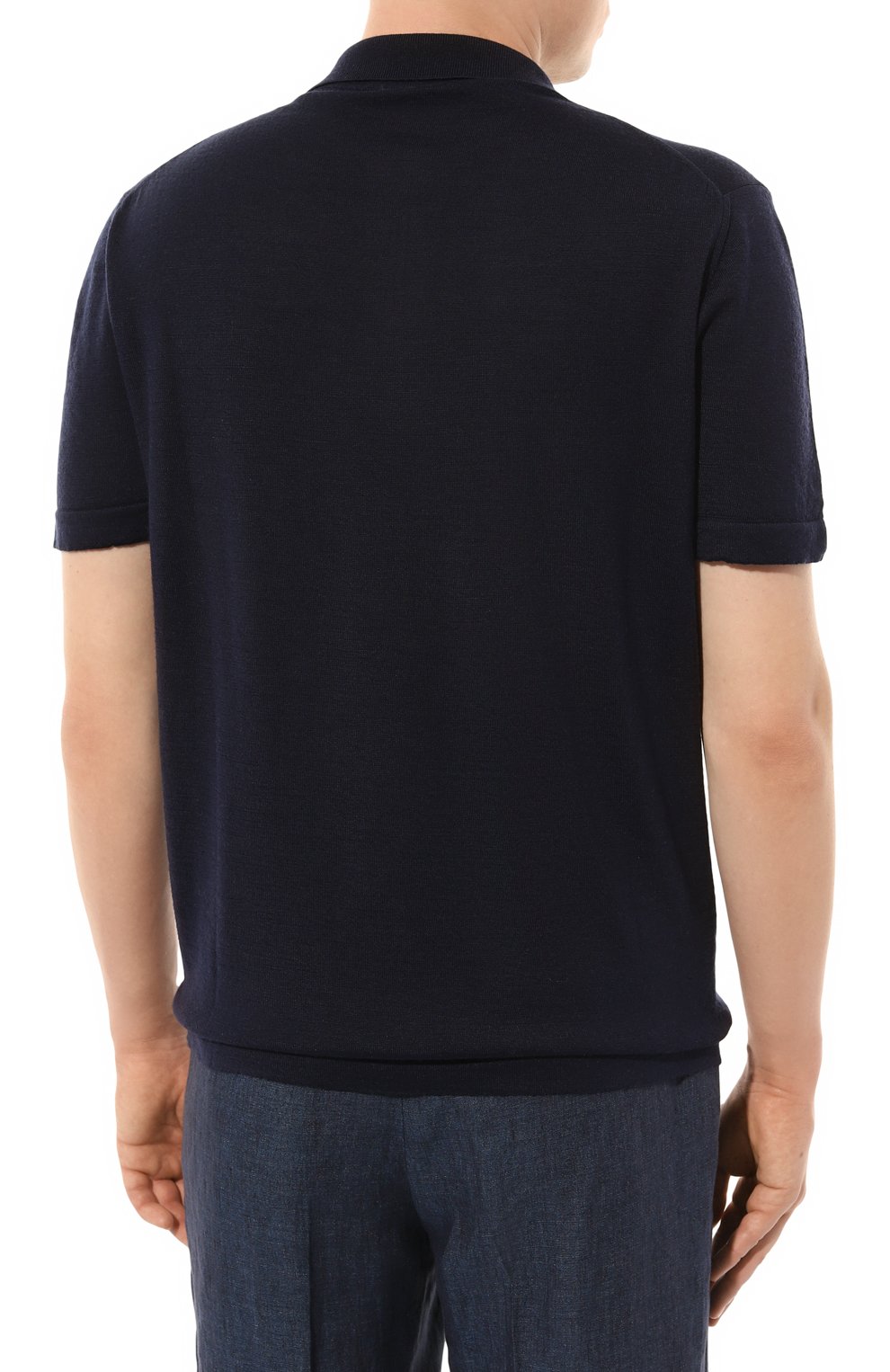 Шерстяное поло KITON темно-синего цвета по цене 99500 руб., арт. UMM052403, фото 4 Шерстяное поло KITON, арт. UMM052403, фото 4