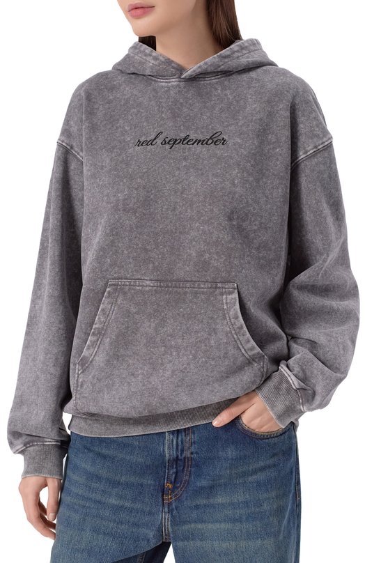 Хлопковое худи Red September 825.01.HDY25.04 Серый  825.01.HDY25.04 Фото 3