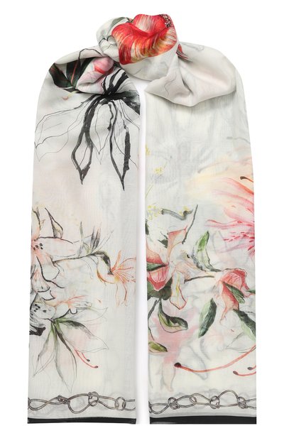 Шарф из смеси хлопка и шелка ALEXANDER MCQUEEN, арт. 621800/3624Q, фото 1