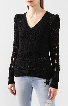 Хлопковый пуловер NUDE, арт. 1101710/V NECK SWEATER, фото 1
