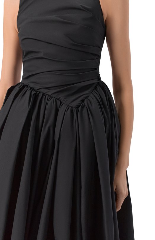 Хлопковое платье MSGM 4042MDA31 267112/267112 Чёрный  4042MDA31 267112/267112 Фото 4