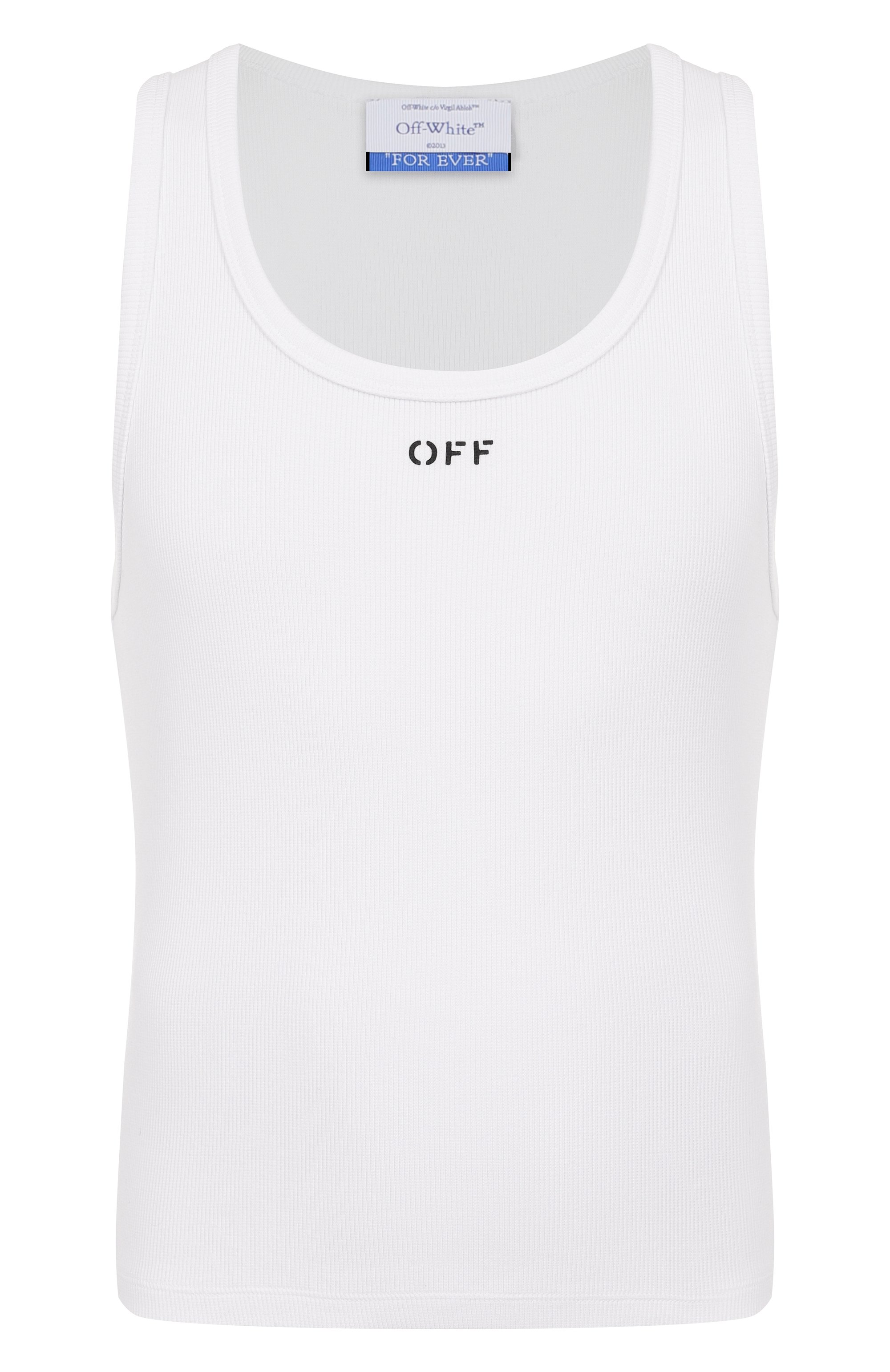 Хлопковая майка OFF-WHITE, арт. 0MUY006C99JER001, фото 1