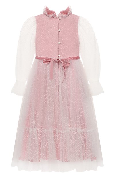 Платье DESIGNERS CAT розового цвета по цене 47750 руб., арт. 100000K01000951/4A-8A, фото 2 Платье DESIGNERS CAT, арт. 100000K01000951/4A-8A, фото 2