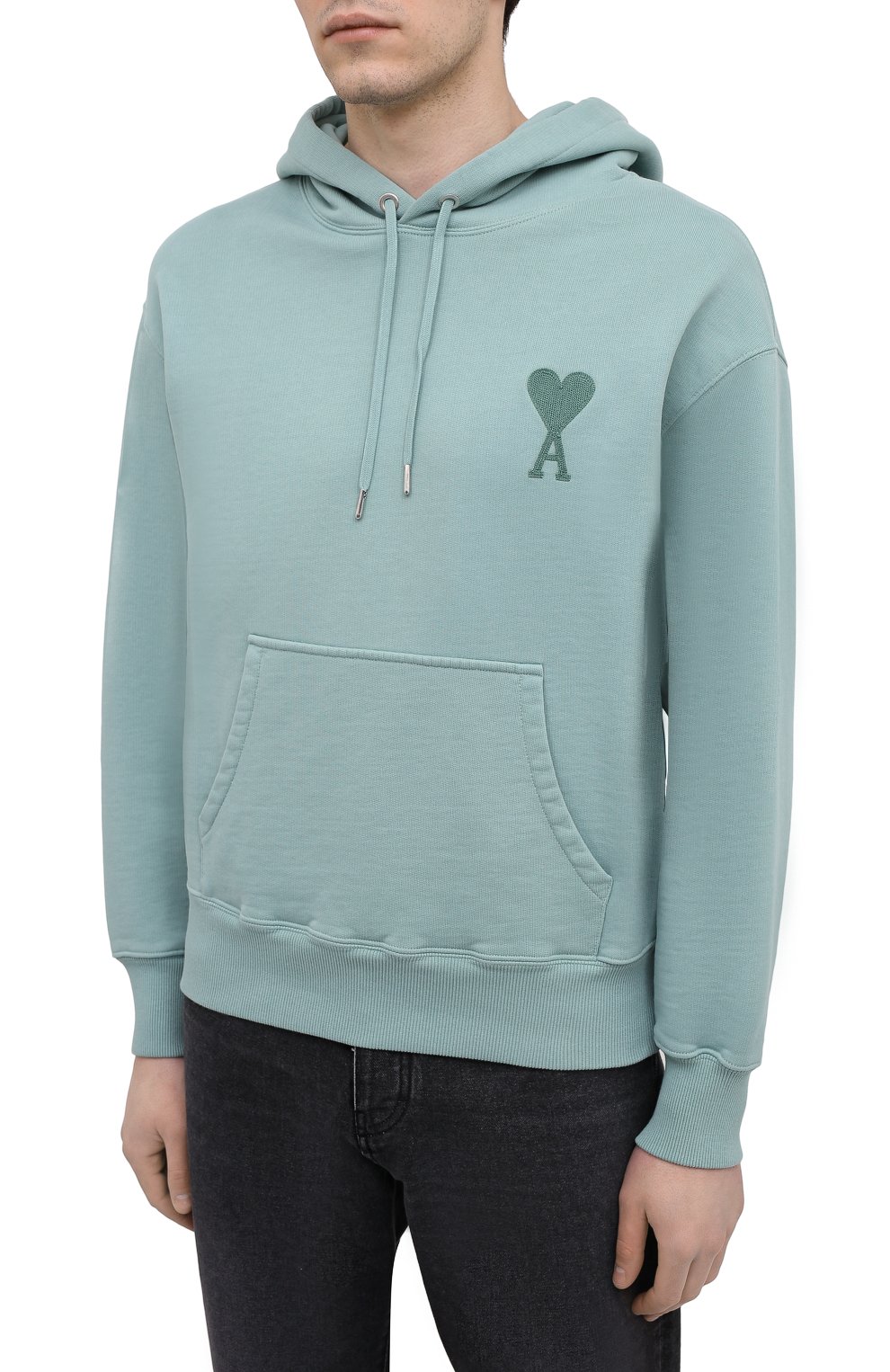 Хлопковое худи AMI, арт. E21HJ058.747, фото 3