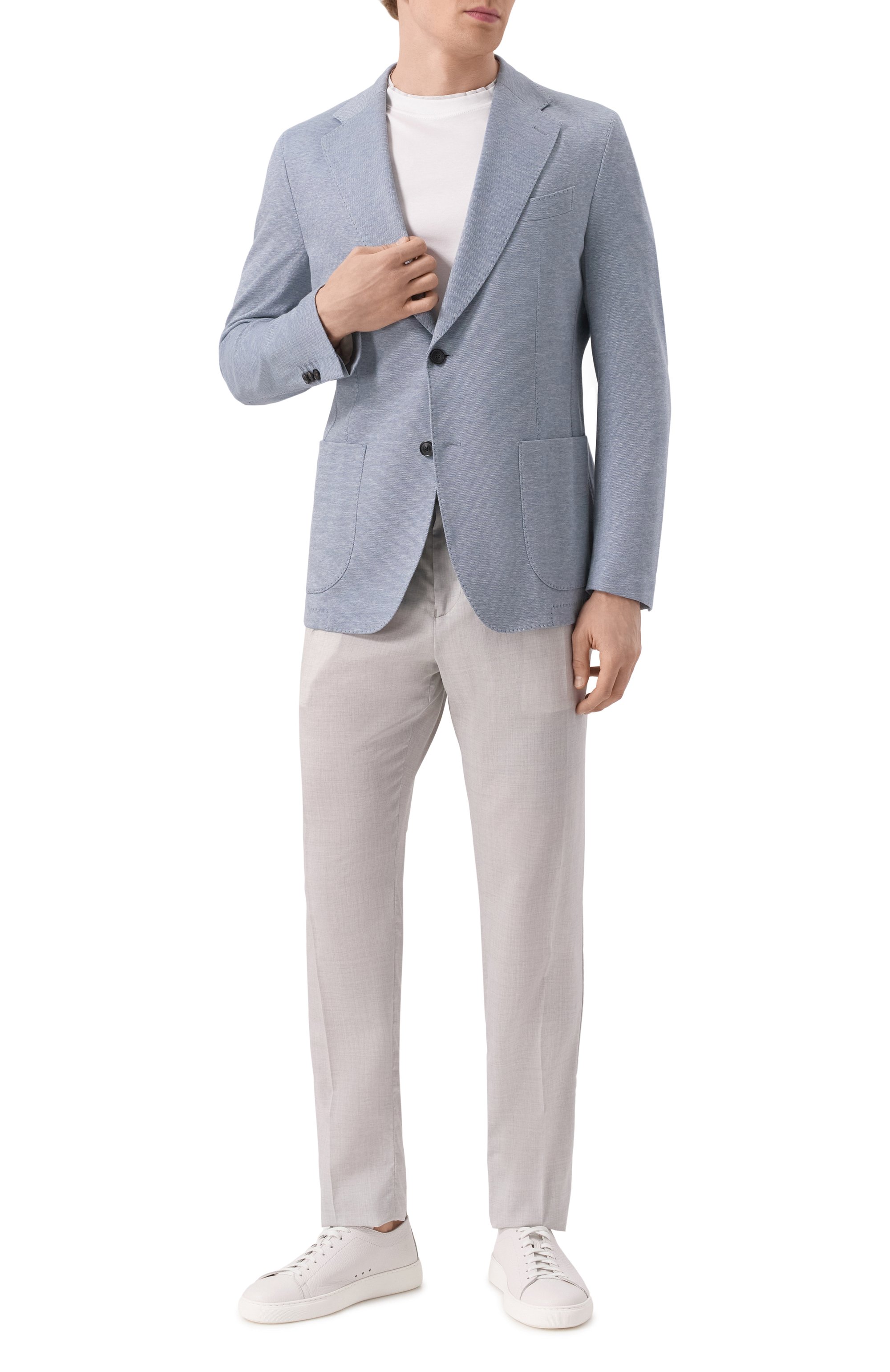 Брюки из шерсти и шелка MARCO PESCAROLO, арт. CHIAIA/5122, фото 2