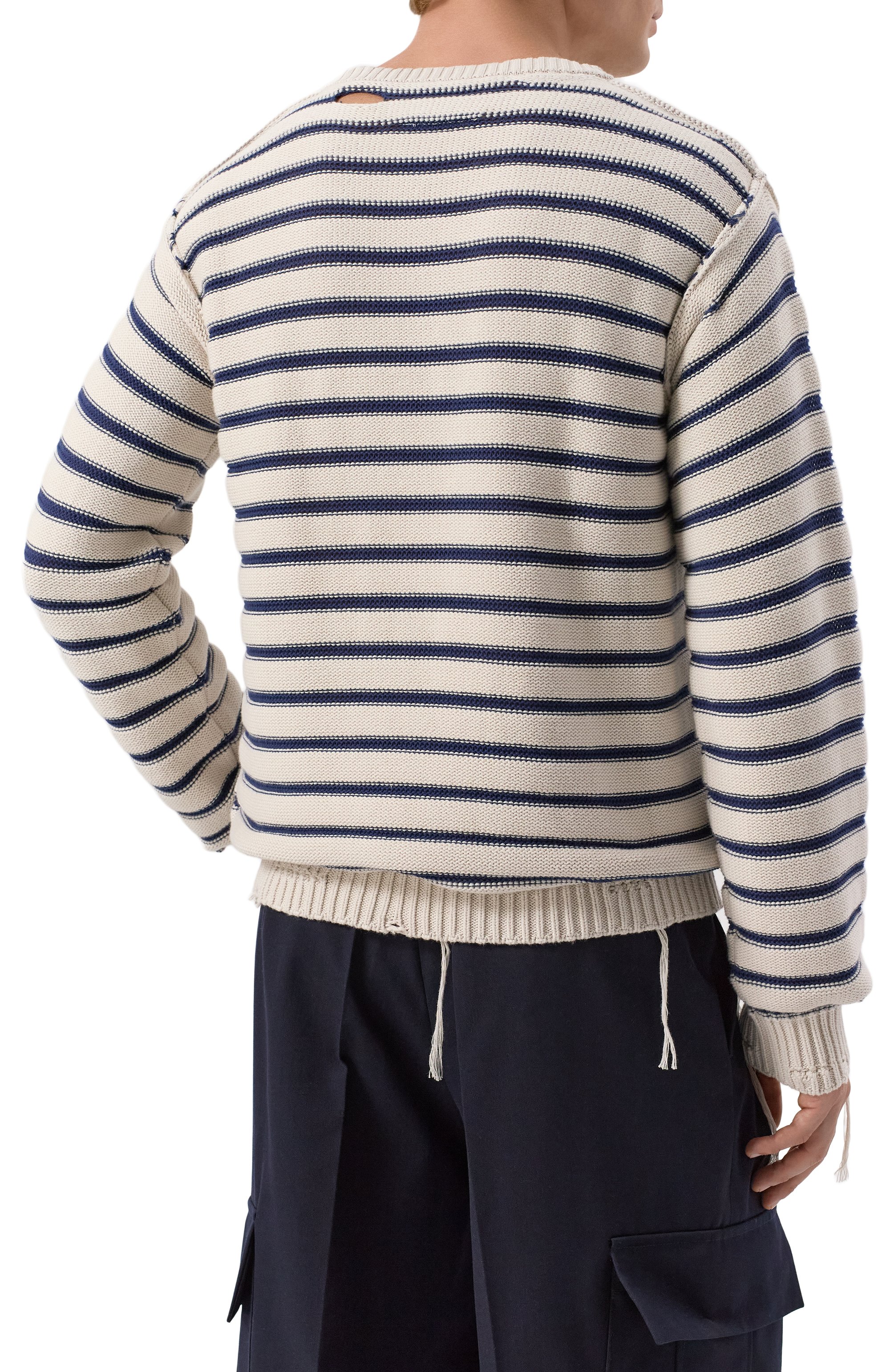 Хлопковый свитер MM6, арт. SH0HL0022/M13080, фото 4