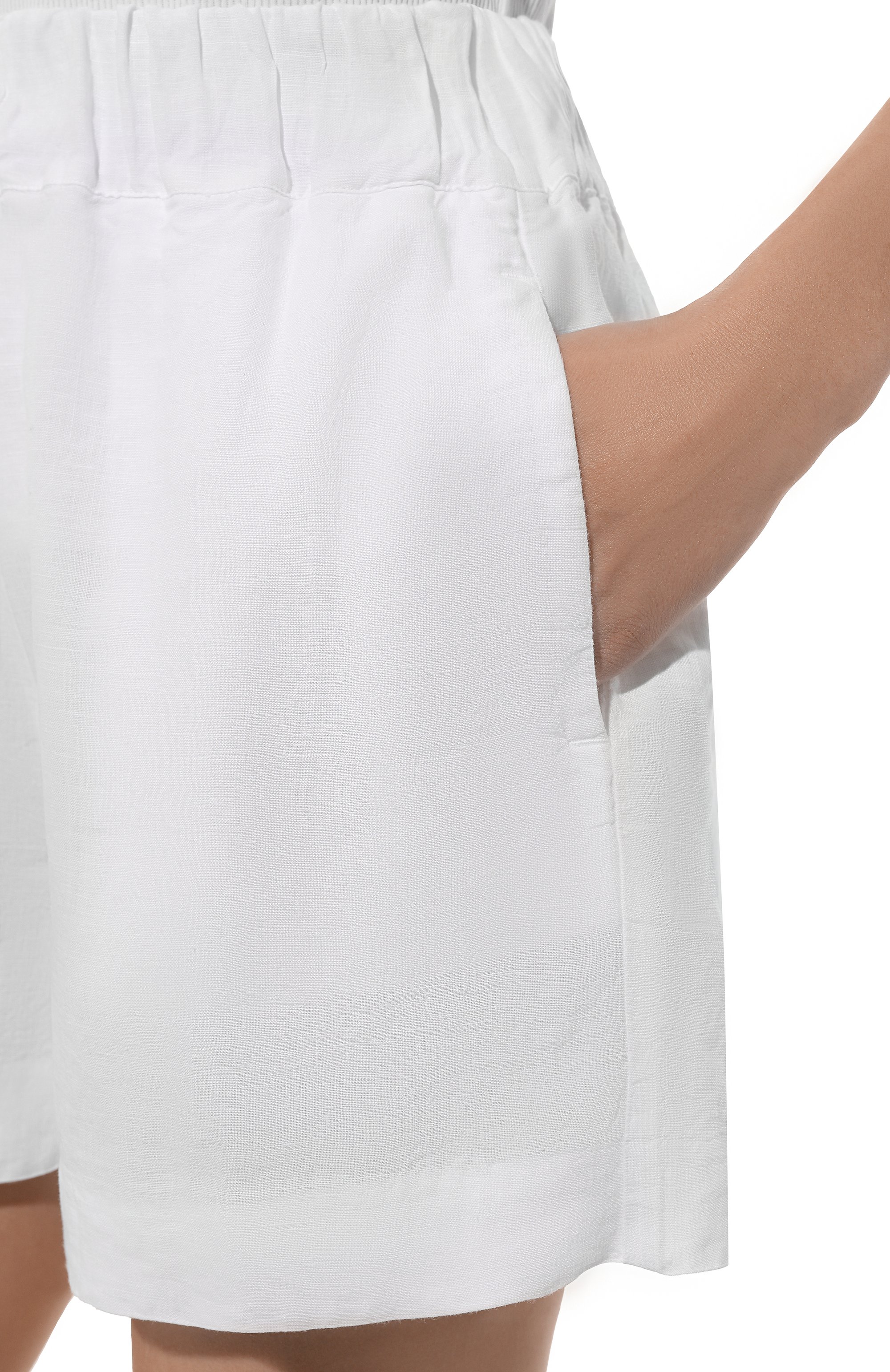 Льняные шорты 120% LINO, арт. 32ALIW29BR/000F753, фото 5