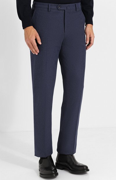 Хлопковые брюки LORO PIANA темно-синего цвета по цене 51800 руб., арт. FAG4236, фото 3 Хлопковые брюки LORO PIANA, арт. FAG4236, фото 3