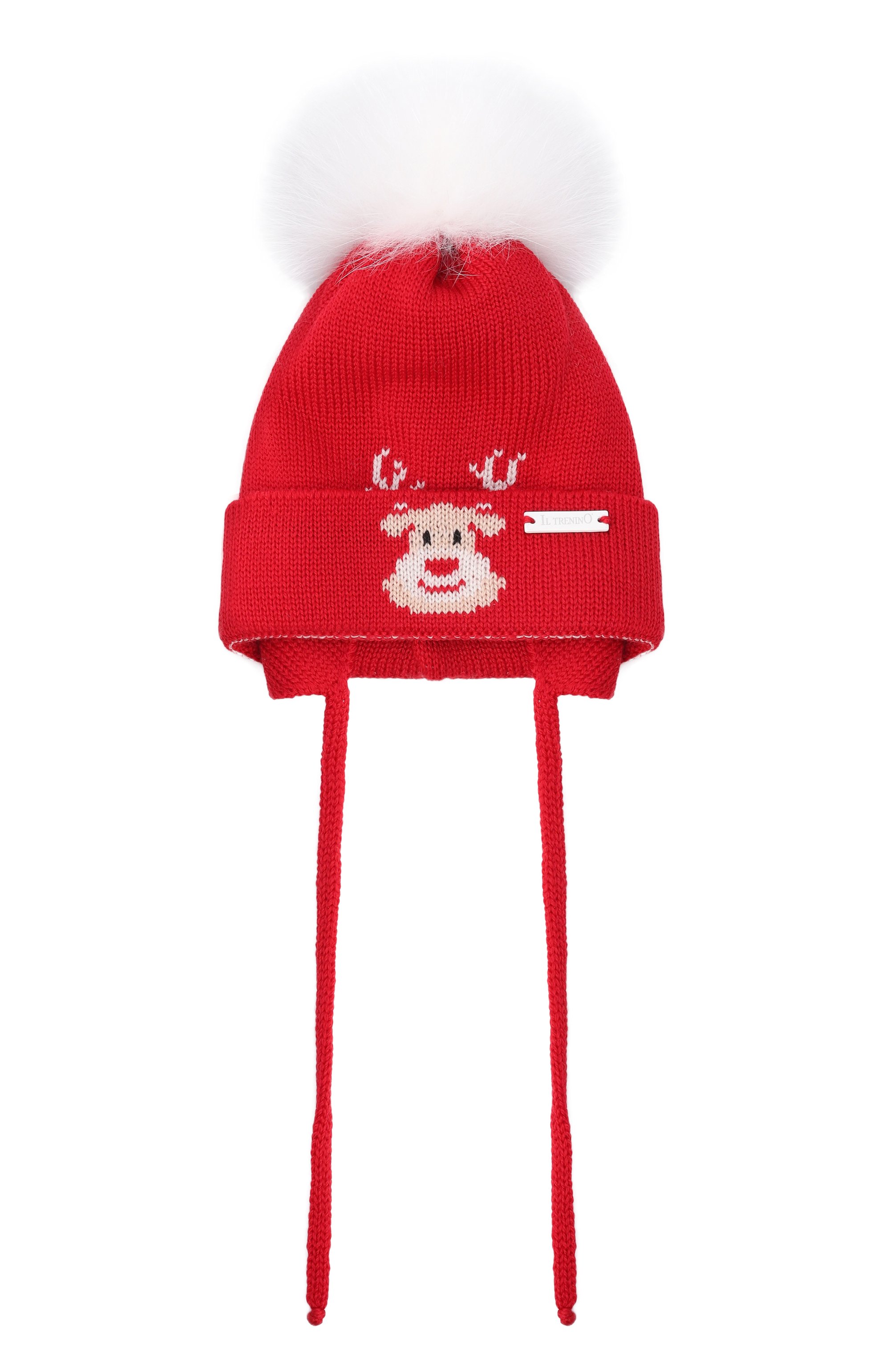 Шерстяная шапка IL TRENINO красного цвета по цене 7985 руб., арт. XM-4965-B_001, фото 1 Шерстяная шапка IL TRENINO, арт. XM-4965-B_001, фото 1