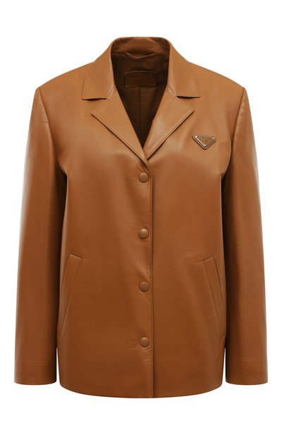 Кожаный жакет PRADA, арт. 55800-08P-F0018, фото 1