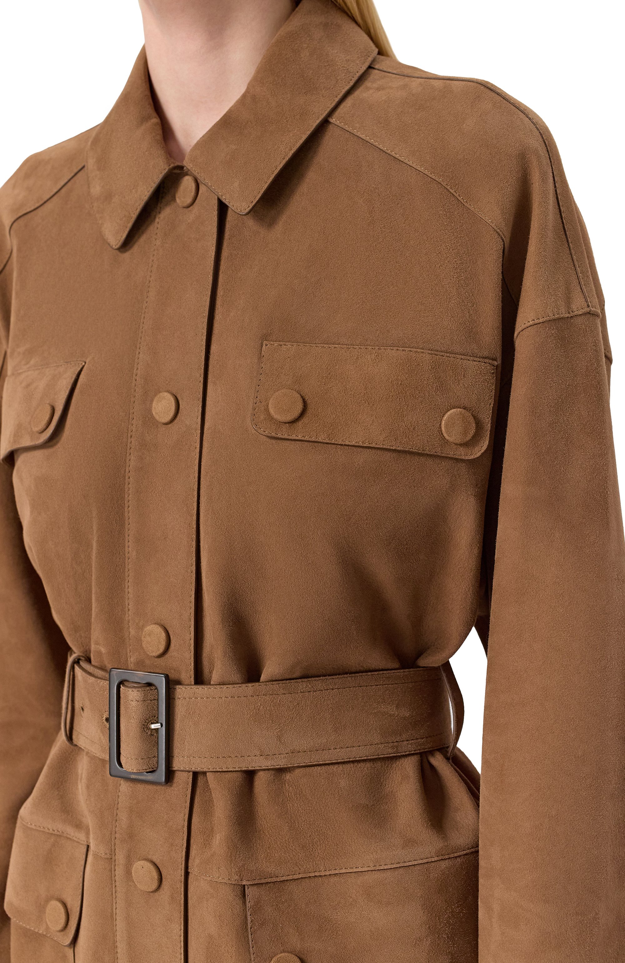 Замшевый жакет YVES SALOMON, арт. 24EYV21982AVXX/A2234, фото 5