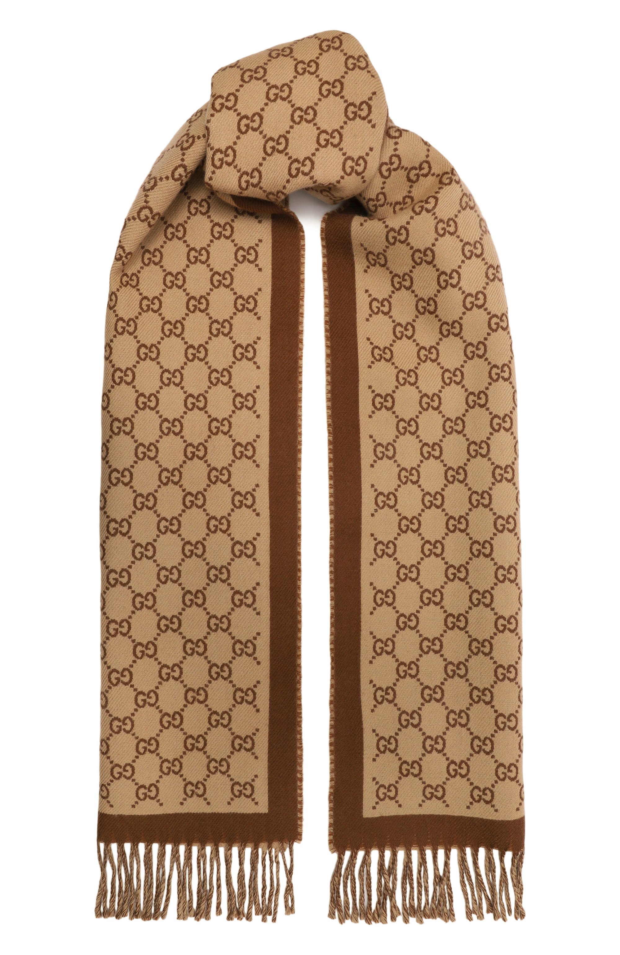 Шерстяной шарф GUCCI, арт. 835534/3G200, фото 1