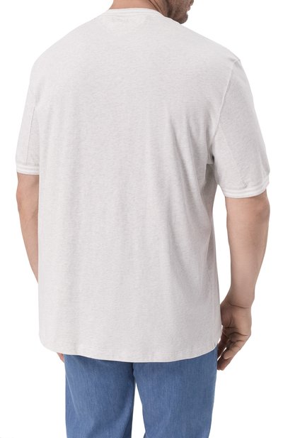 Хлопковая футболка BRUNELLO CUCINELLI, арт. M0B131386W, фото 4