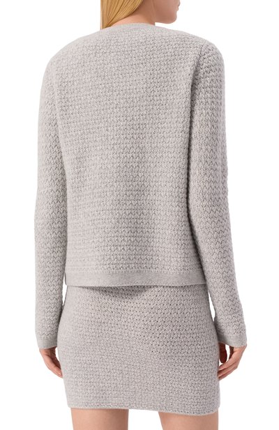 Кашемировый кардиган ARCH4 серого цвета по цене 84250 руб., арт. KNCD2362E, фото 4 Кашемировый кардиган ARCH4, арт. KNCD2362E, фото 4