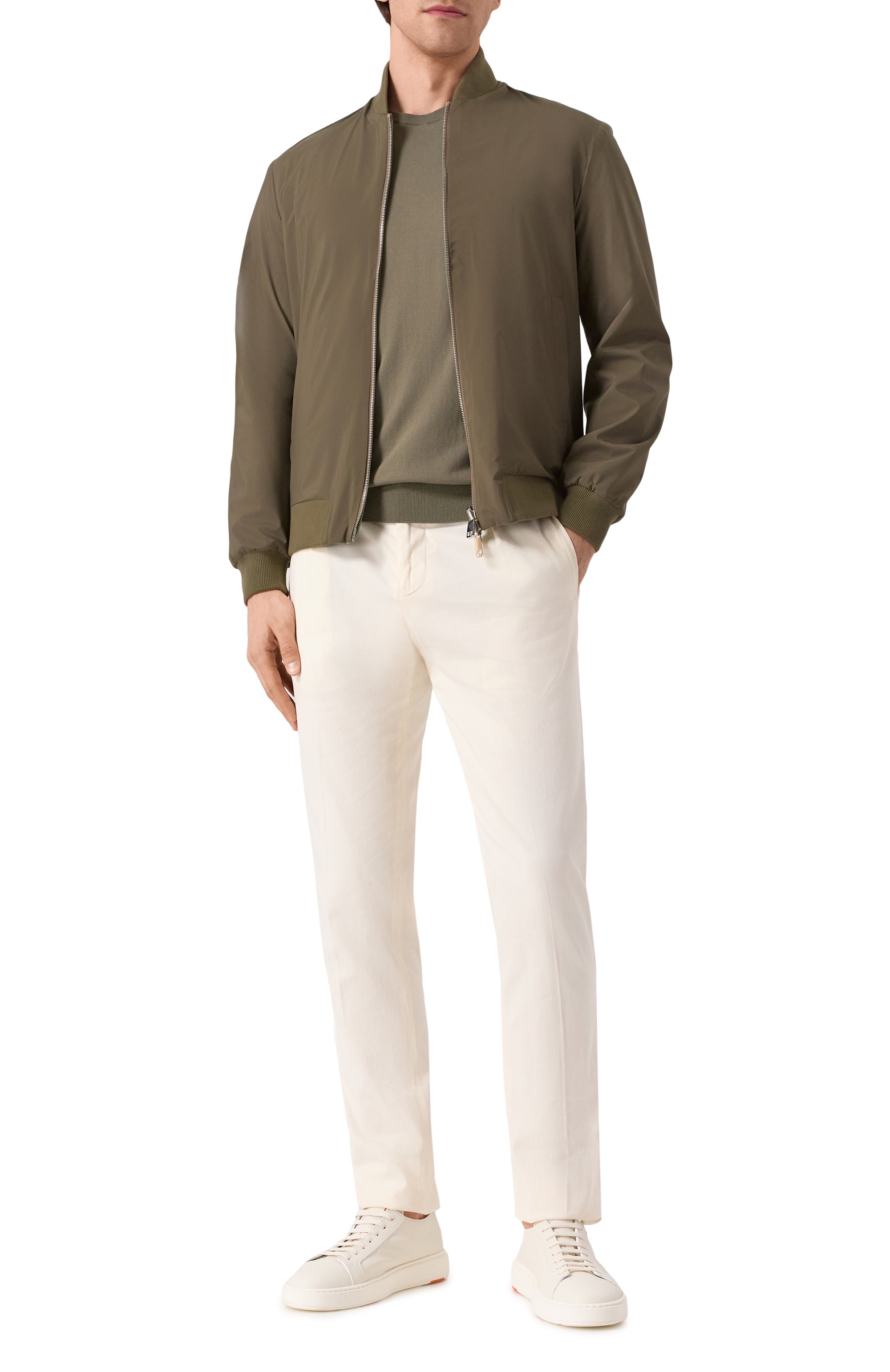 Брюки из хлопка и шелка MARCO PESCAROLO, арт. CHIAIA/5106, фото 2