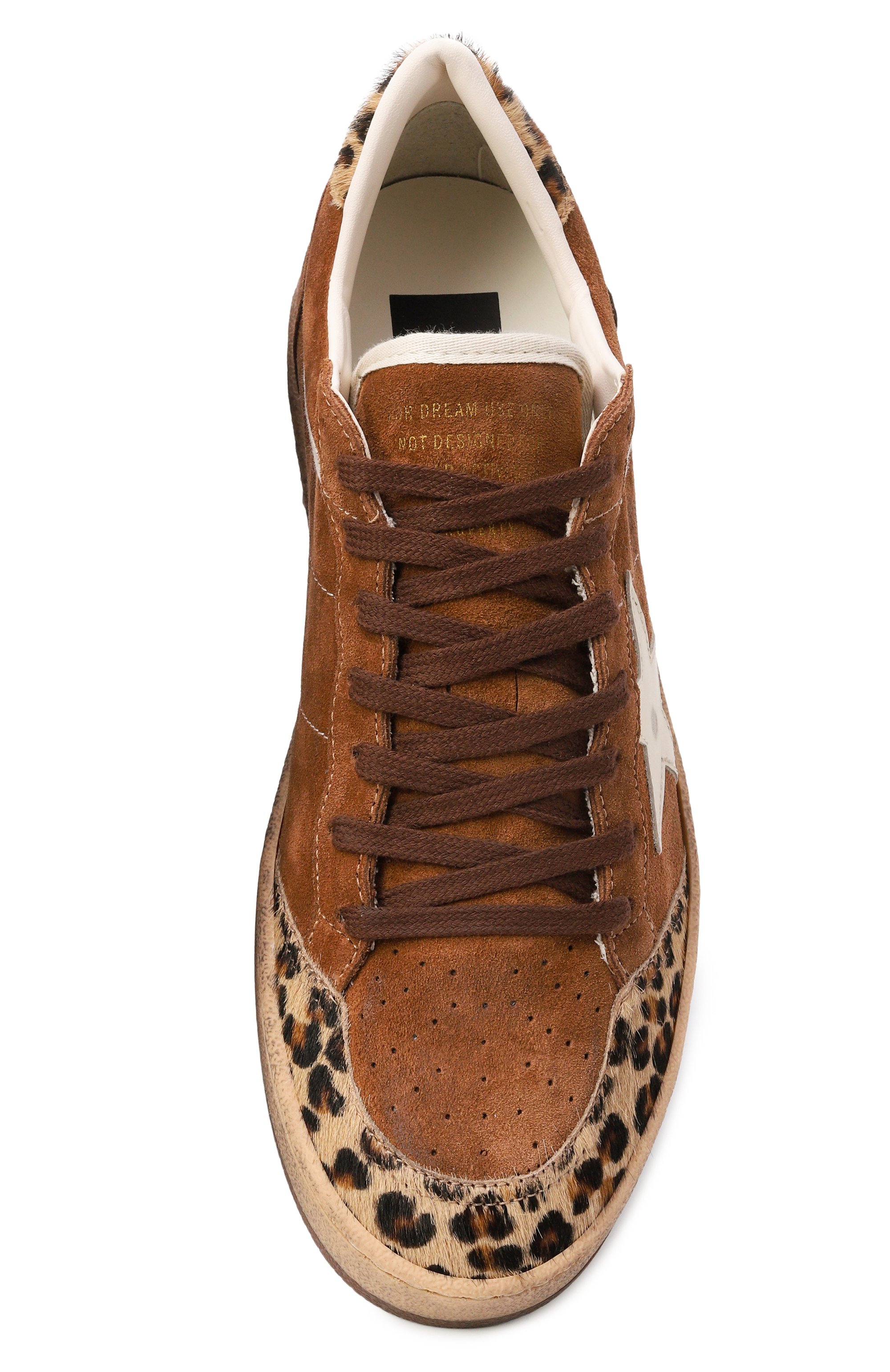 Замшевые кеды ball star GOLDEN GOOSE DELUXE BRAND, арт. GWF00117.F008064, фото 6