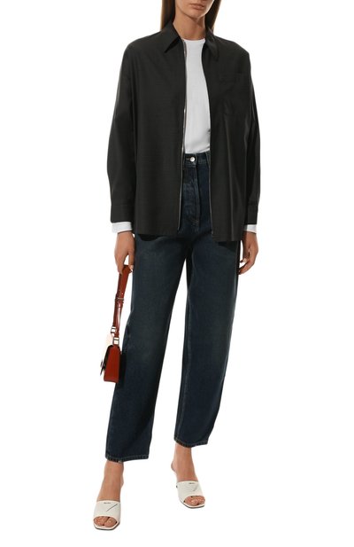 Хлопковый лонгслив PRADA белого цвета по цене 80000 руб., арт. 34630-240-F0009-221, фото 2 Хлопковый лонгслив PRADA, арт. 34630-240-F0009-221, фото 2