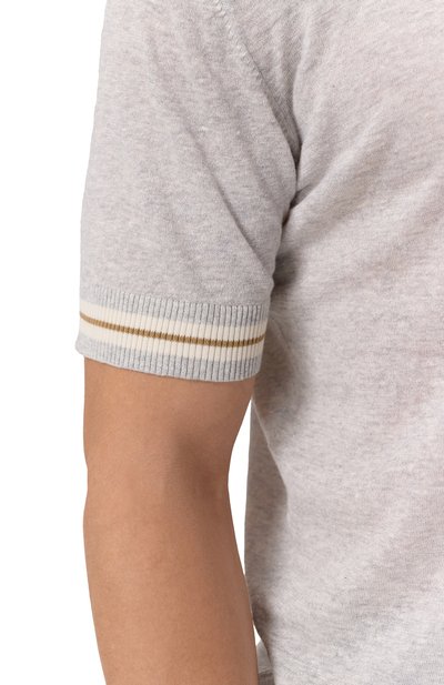 Джемпер изо льна и хлопка L.B.M. 1911 серого цвета по цене 25350 руб., арт. 6400/59046, фото 5 Джемпер изо льна и хлопка L.B.M. 1911, арт. 6400/59046, фото 5