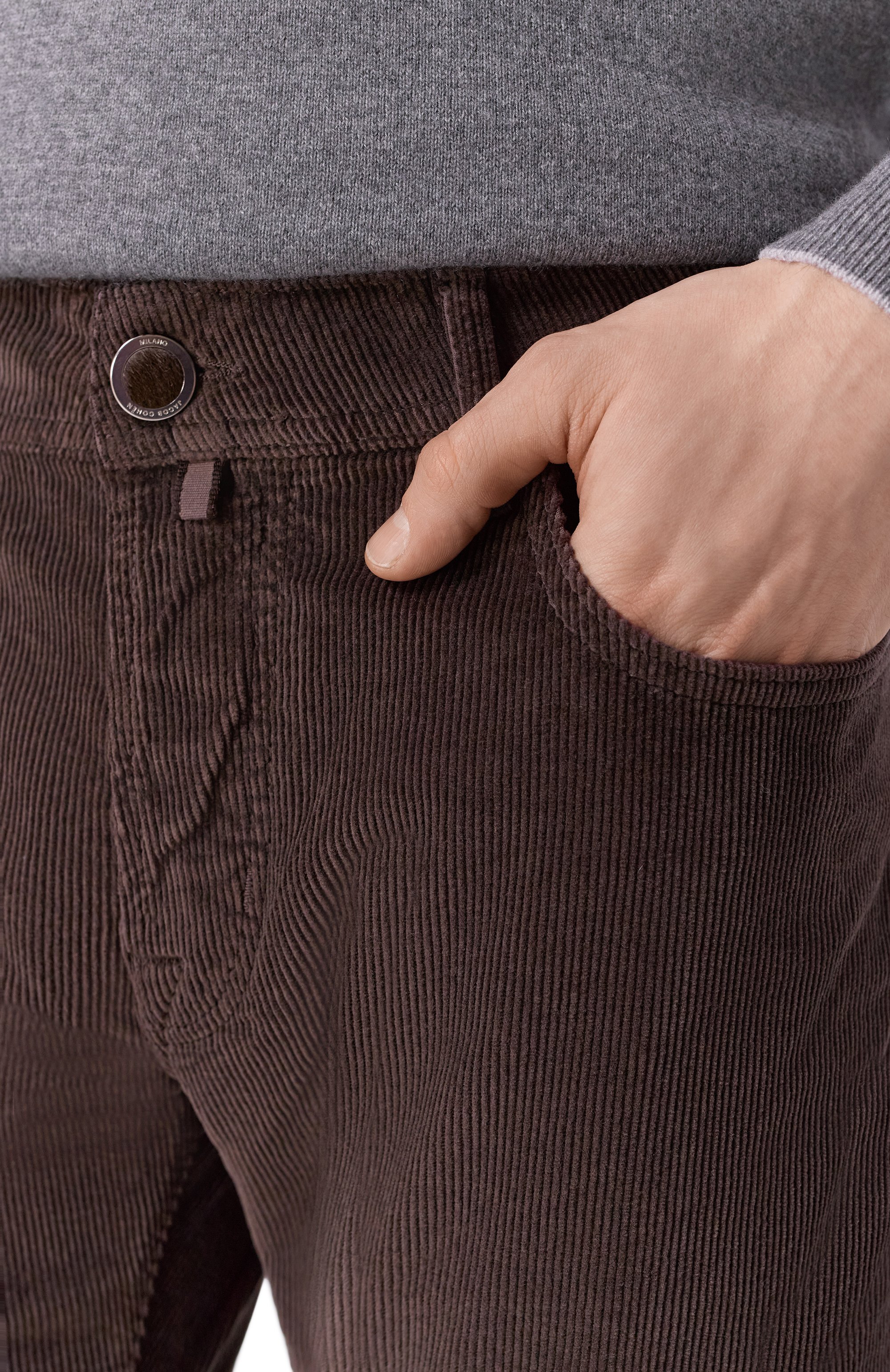 Вельветовые брюки JACOB COHEN, арт. JUM_QE004 036 S3653 TR, фото 5