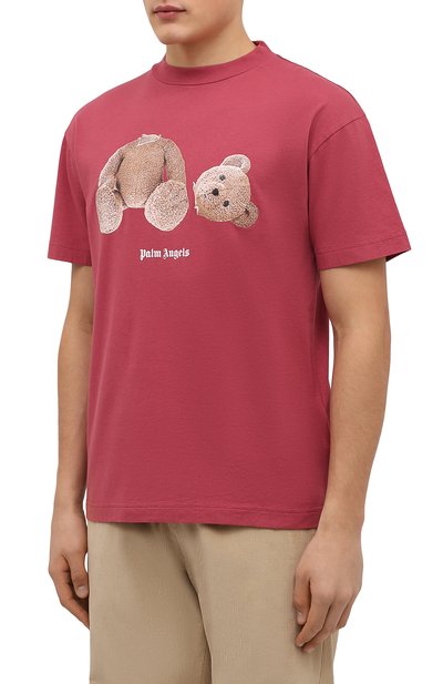 Хлопковая футболка PALM ANGELS, арт. PMAA001F21JER0232860, фото 3