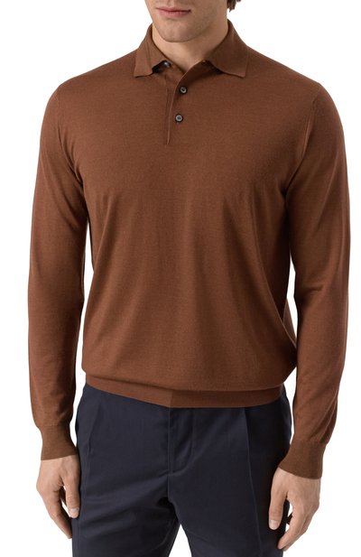 Поло из кашемира и шелка FEDELI, арт. MU007091, фото 3