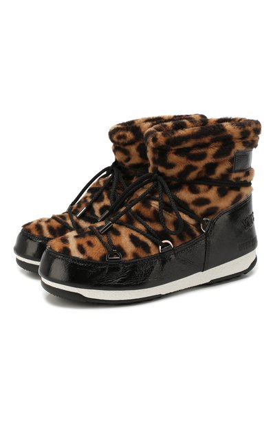 Комбинированные сапоги yves salomon x moon boot YVES SALOMON, арт. 20WAC705XXMERL, фото 1