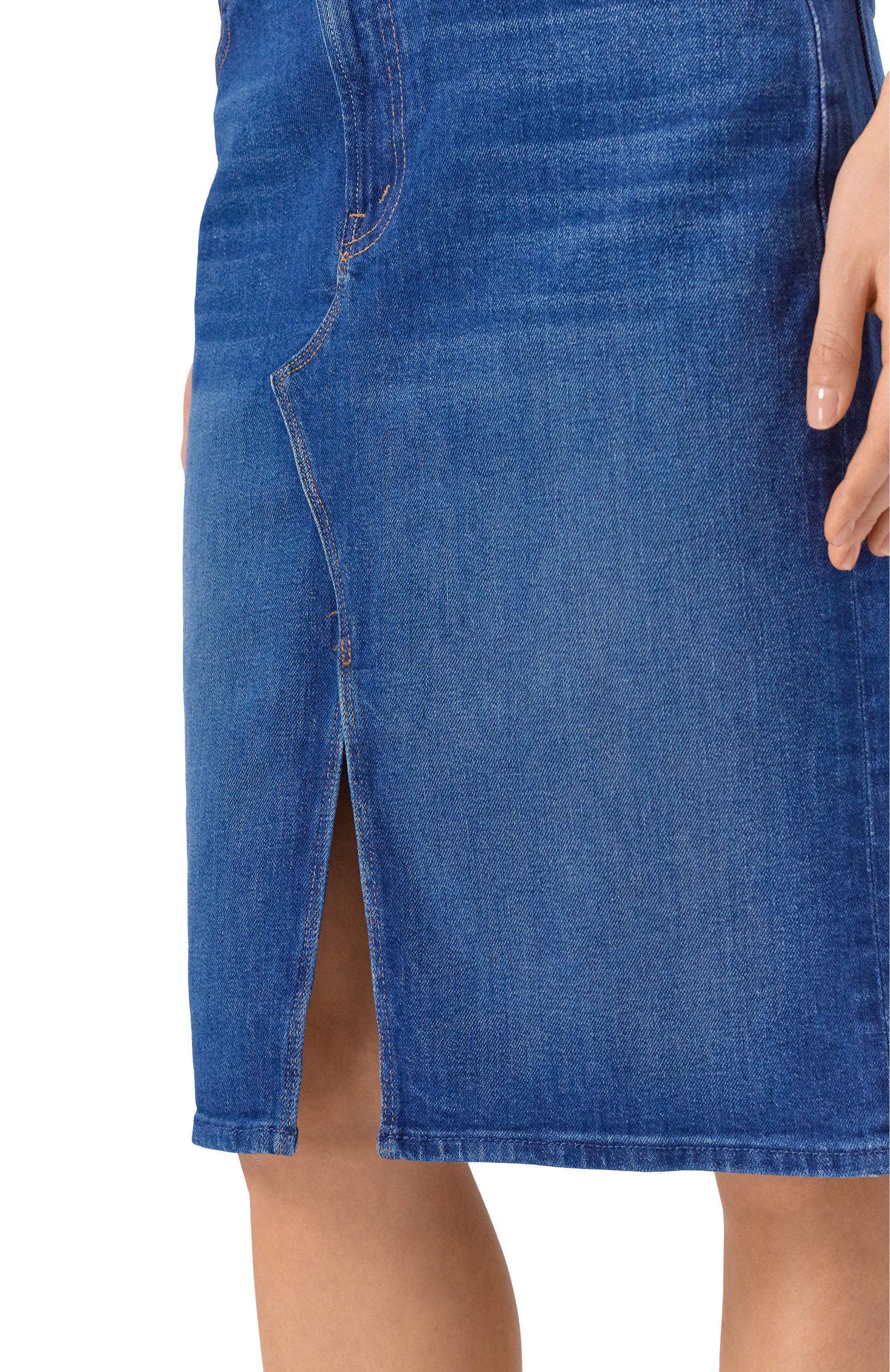 Джинсовая юбка MOTHER, арт. 90081-1729/THE DITCHER MIDI SKIRT, фото 5