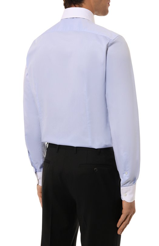 Хлопковая сорочка Corneliani 94P110-9411271 Голубой  94P110-9411271 Фото 5