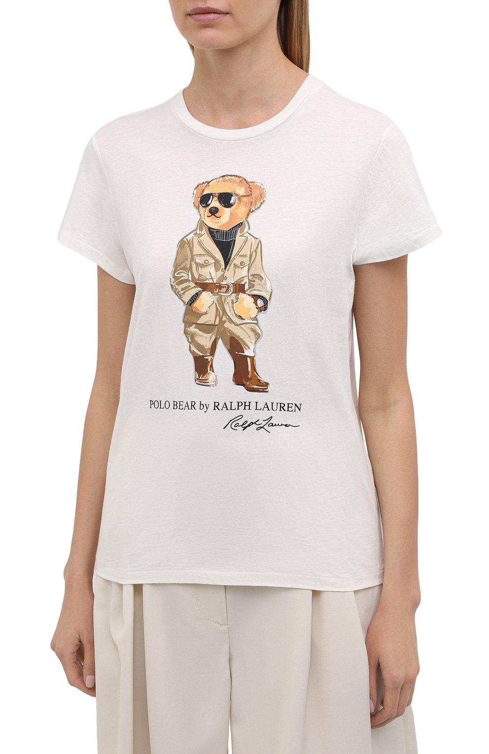 Хлопковая футболка POLO RALPH LAUREN, арт. 211839165, фото 3