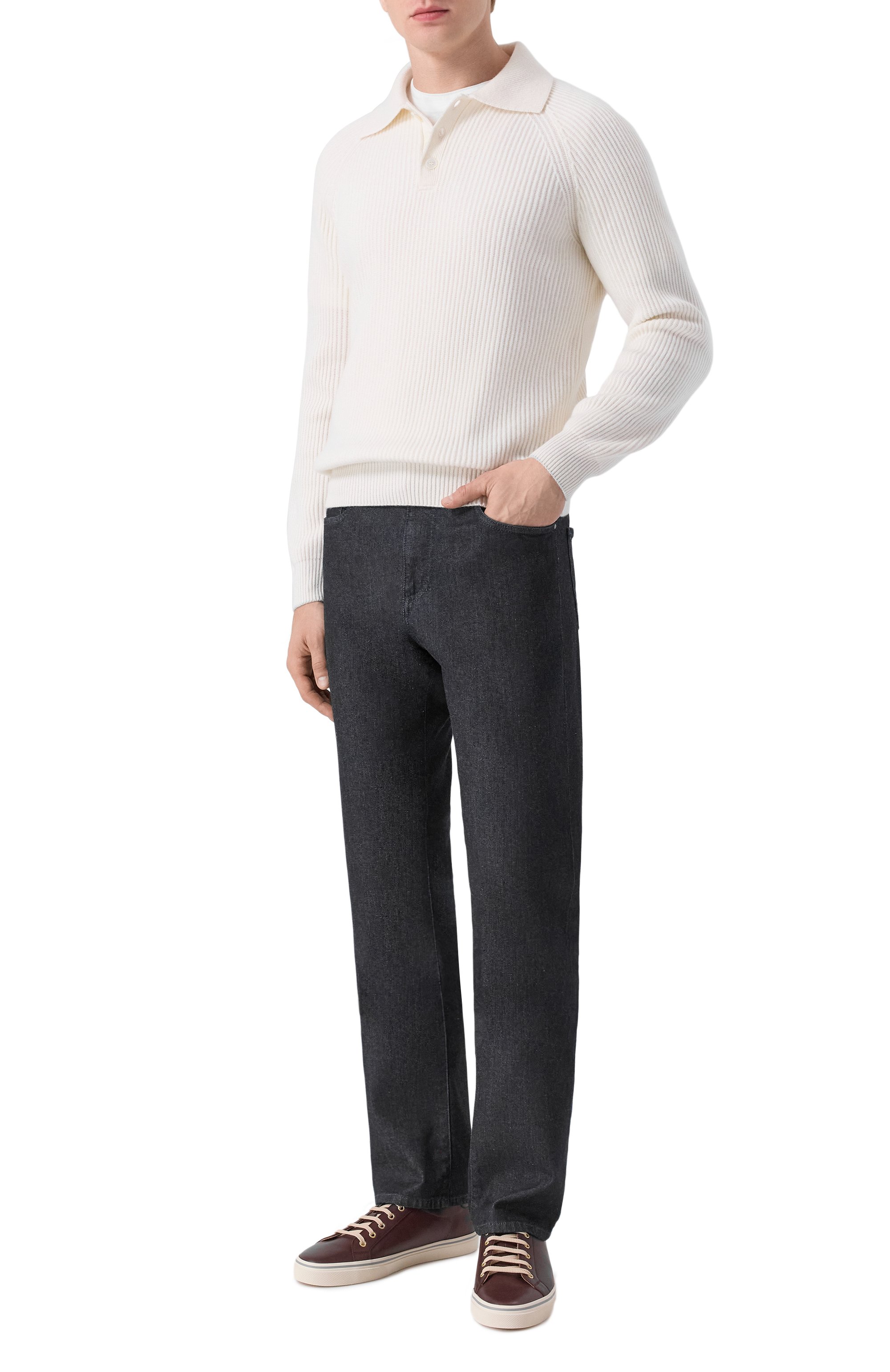 Кашемировое поло BRUNELLO CUCINELLI, арт. M2274115, фото 2