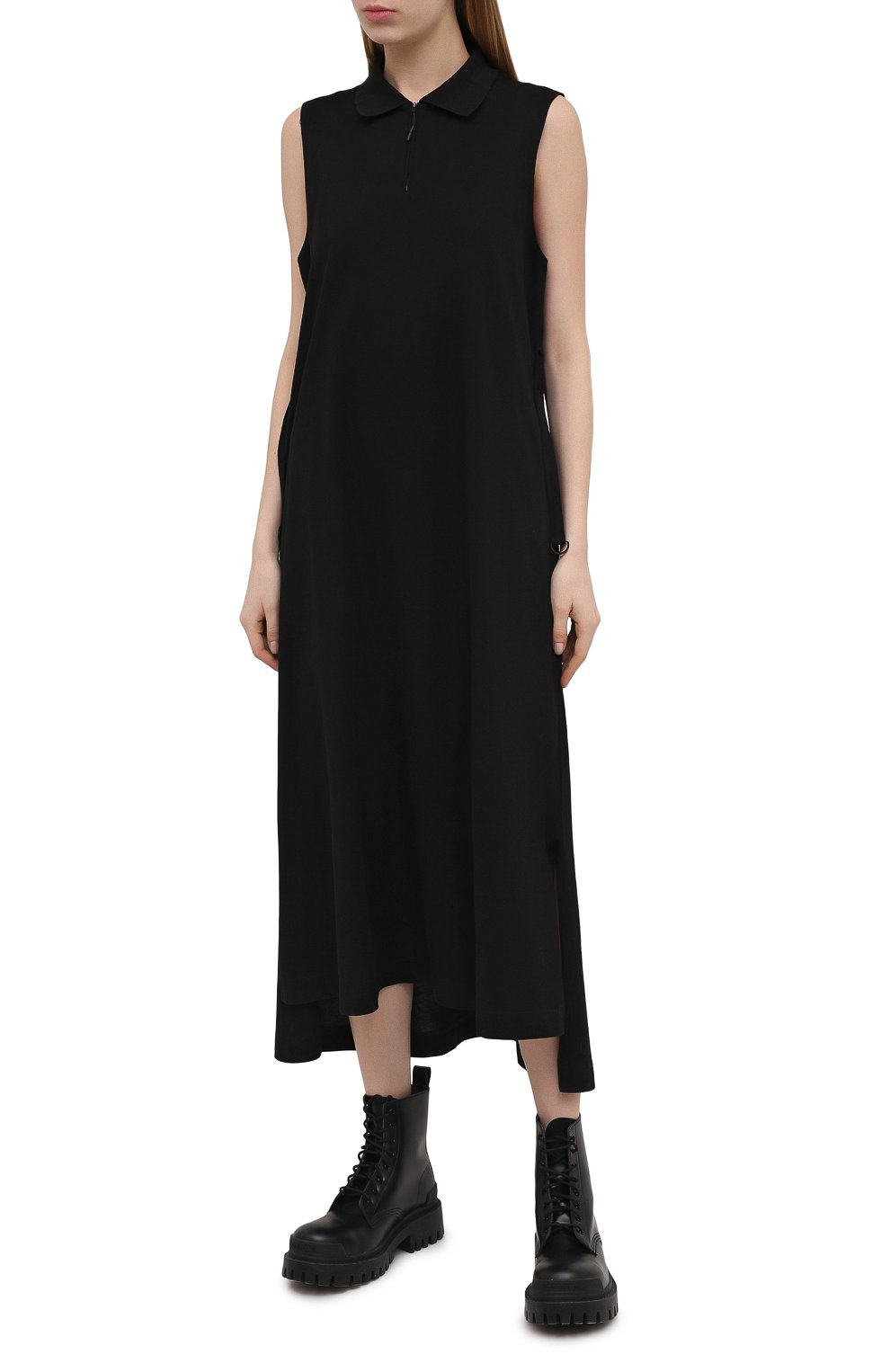 Хлопковое платье Y-3 черного цвета по цене 18950 руб., арт. GV4354/W, фото 3 Хлопковое платье Y-3, арт. GV4354/W, фото 3