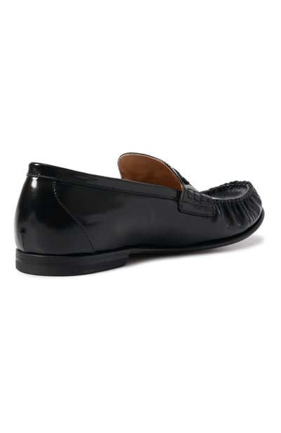Кожаные пенни-лоферы scrunch FENDI черного цвета по цене 122500 руб., арт. 7D1996/69F, фото 4 Кожаные пенни-лоферы scrunch FENDI, арт. 7D1996/69F, фото 4