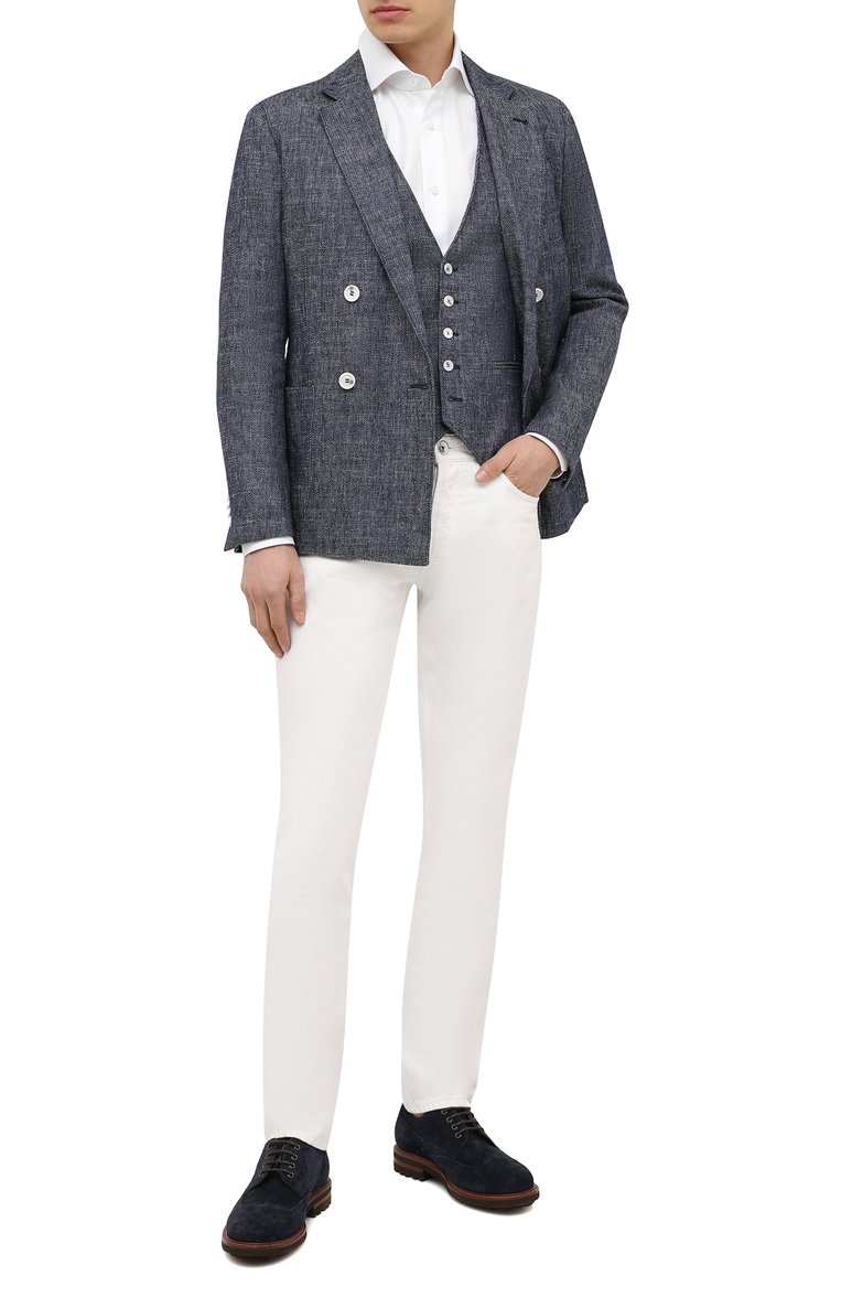 Жилет изо льна и хлопка GIORGIO ARMANI, арт. 1SGGK020/T02CB, фото 2