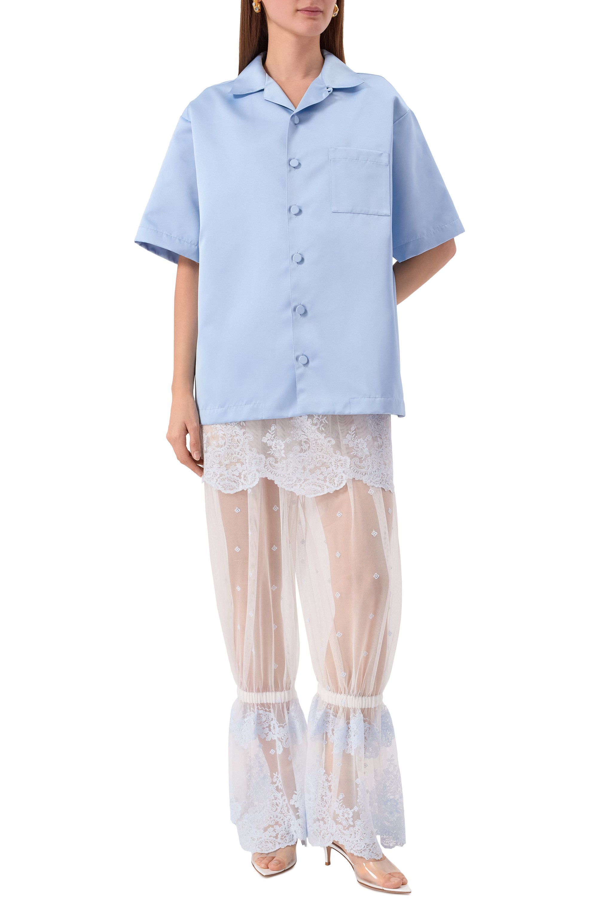 Брюки PERVERT белого цвета по цене 50000 руб., арт. PE25/PA09/14-02, фото 2 Брюки PERVERT, арт. PE25/PA09/14-02, фото 2