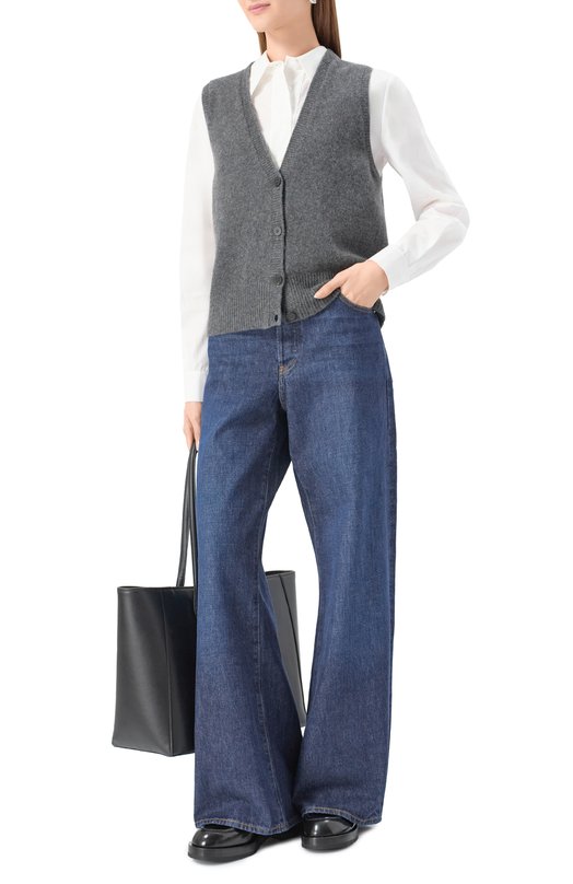 Кашемировый жилет Emporio Armani EW002612/AF18850/08009 Серый  EW002612/AF18850/08009 Фото 2