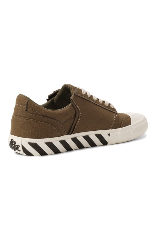 Текстильные кеды Vulcanized Undercut Off-White 0MIA2A2F25FAB0011001 Хаки  0MIA2A2F25FAB0011001 Фото 4