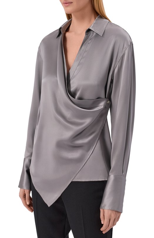 Атласная блузка Helmut Lang P06HW511 Серый  P06HW511 Фото 3
