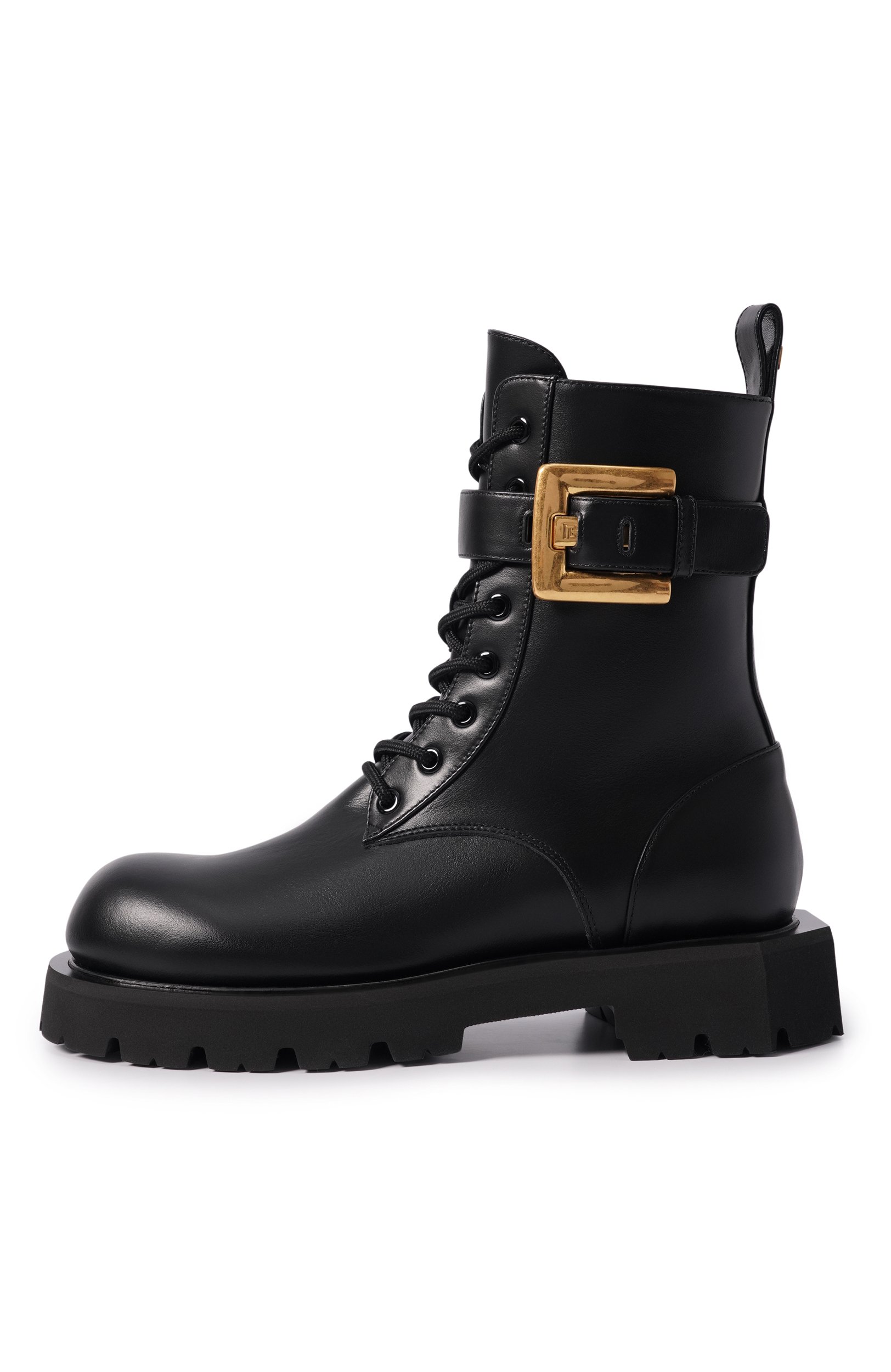 Кожаные ботинки ranger anthem BALMAIN черного цвета по цене 151500 руб., арт. HN1TC292/LVIT, фото 4 Кожаные ботинки ranger anthem BALMAIN, арт. HN1TC292/LVIT, фото 4
