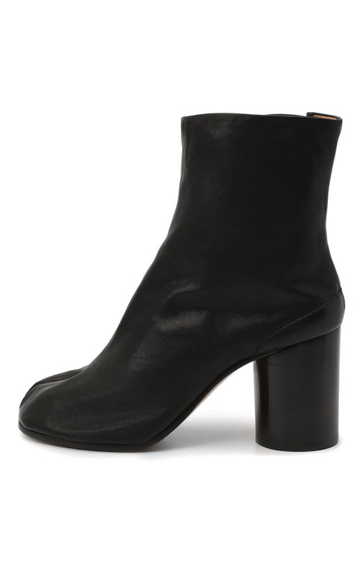 Кожаные ботильоны Tabi Maison Margiela S58WU0260/P3753 Чёрный  S58WU0260/P3753 Фото 3