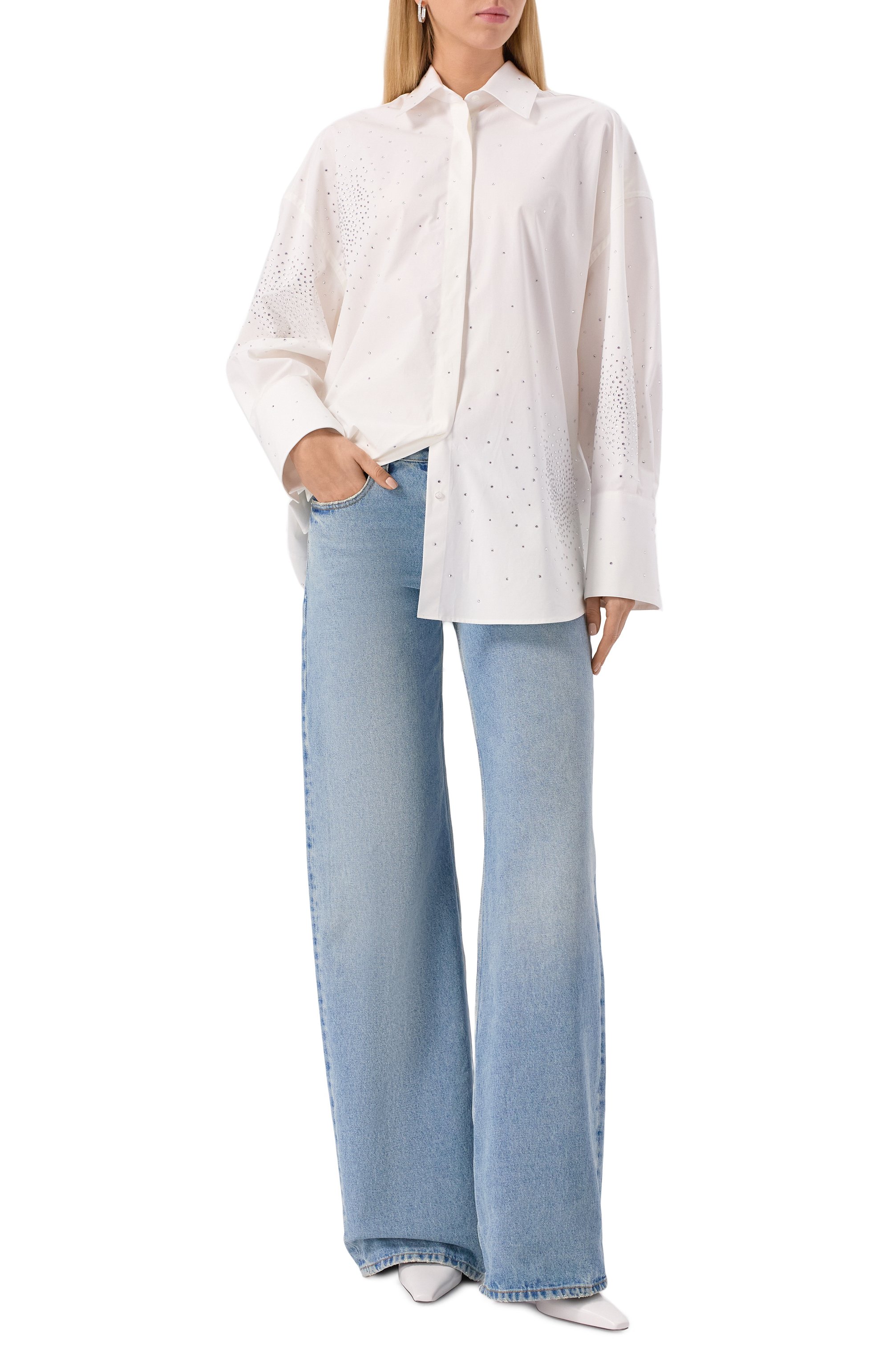 Хлопковая рубашка GIUSEPPE DI MORABITO, арт. 05FWED168C 05425, фото 2