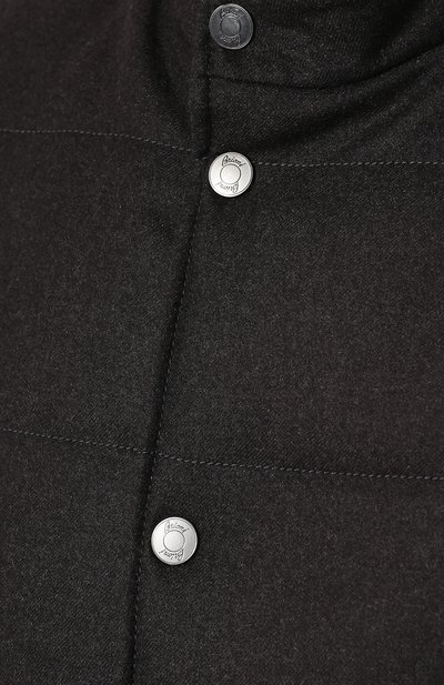 Утепленный кашемировый жилет на молнии с воротником-стойкой BRIONI, арт. SUM00L/07374, фото 5