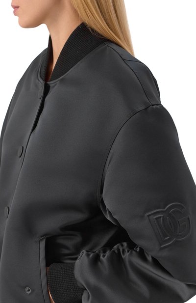 Бомбер DOLCE & GABBANA черного цвета по цене 310000 руб., арт. F9S63Z/GDC6Q, фото 5 Бомбер DOLCE & GABBANA, арт. F9S63Z/GDC6Q, фото 5