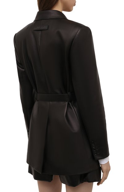 Кожаный жакет MIU MIU, арт. MPG457-038-F0002, фото 4